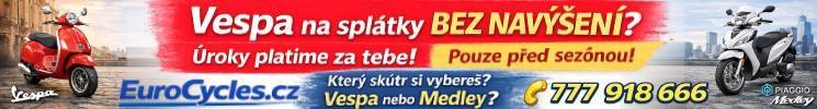 Eurocycles Vespa bez navýšení